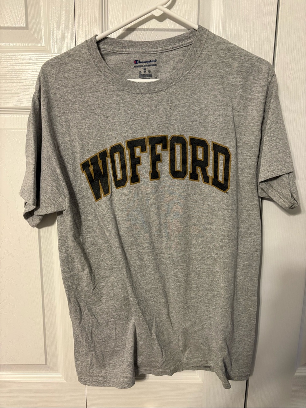 Champion Grey Wofford Short Sleeve Tee with Black and Gold Print